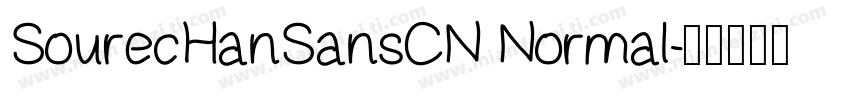 SourecHanSansCN Normal字体转换